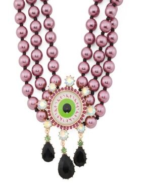 Betsey Johnson evil eye necklace nwt